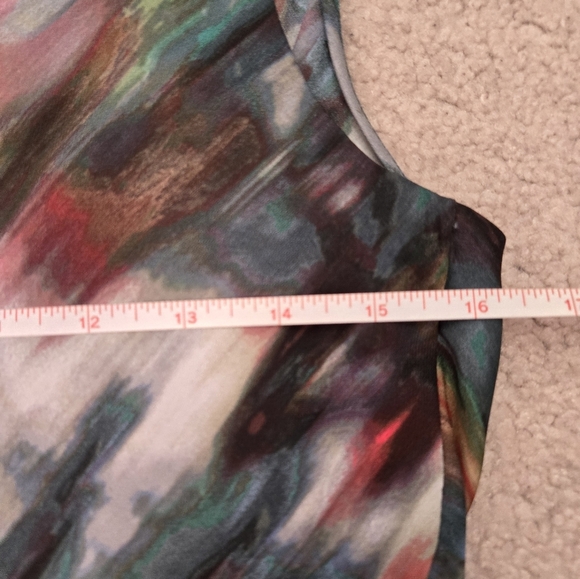 RACHEL ROY Painted Brush Strokes Sleeveless Midi Dress. Size Small - Picture 9 of 11